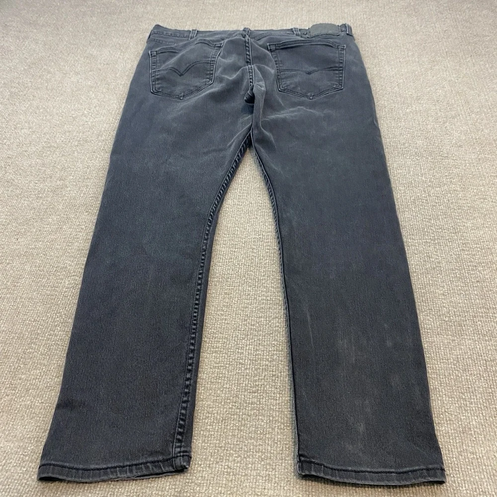 Levis 512 Jeans Mens 38x30 Black Charcoal Wash Regular Straight Stretch Pants
